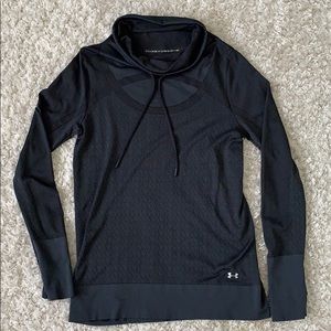 Under Armour Black Athletic Cowl-Neck Top
